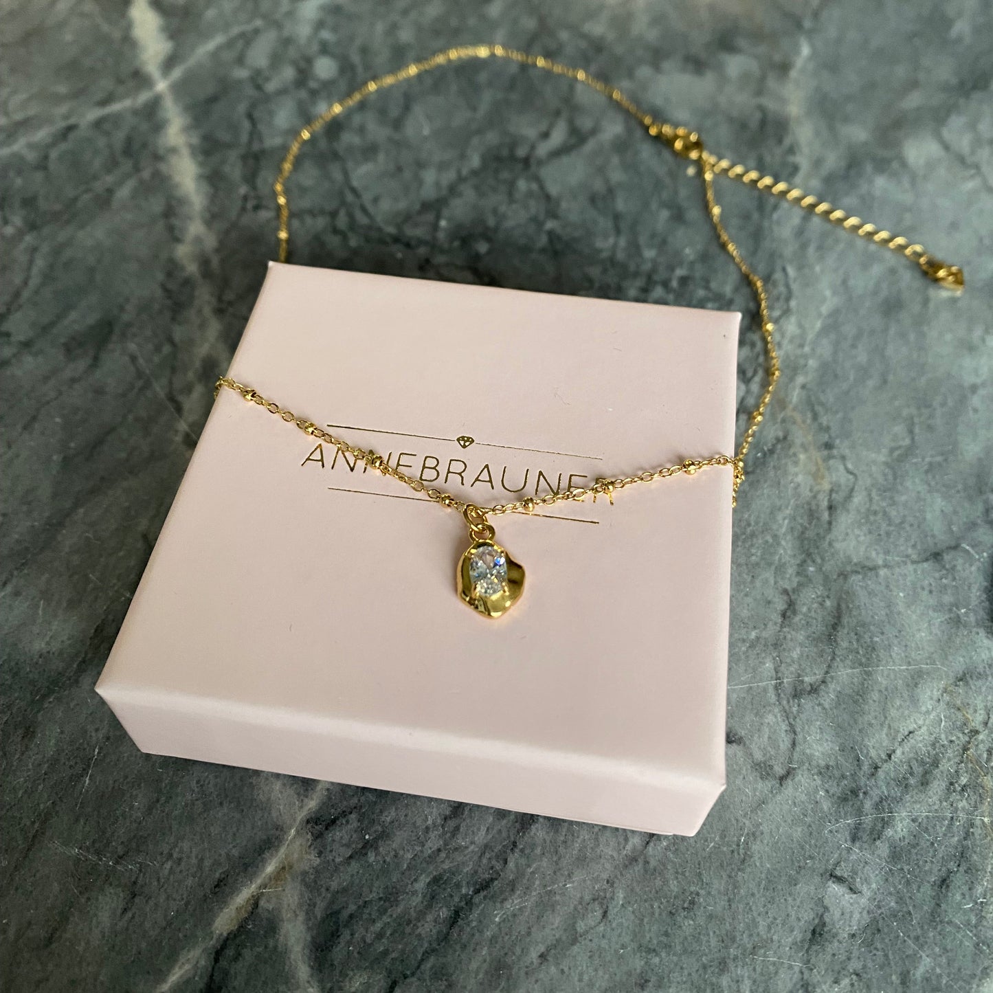 ANNEBRAUNER Louisa Halskæde 18K Guldbelagt