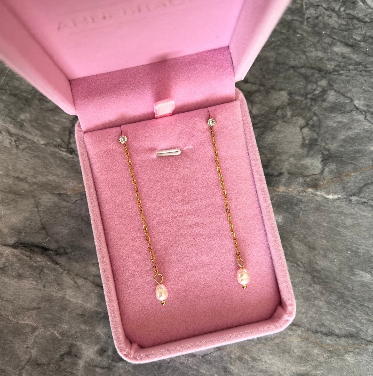 ANNEBRAUNER Chain Pearl 18K Guldbelagt