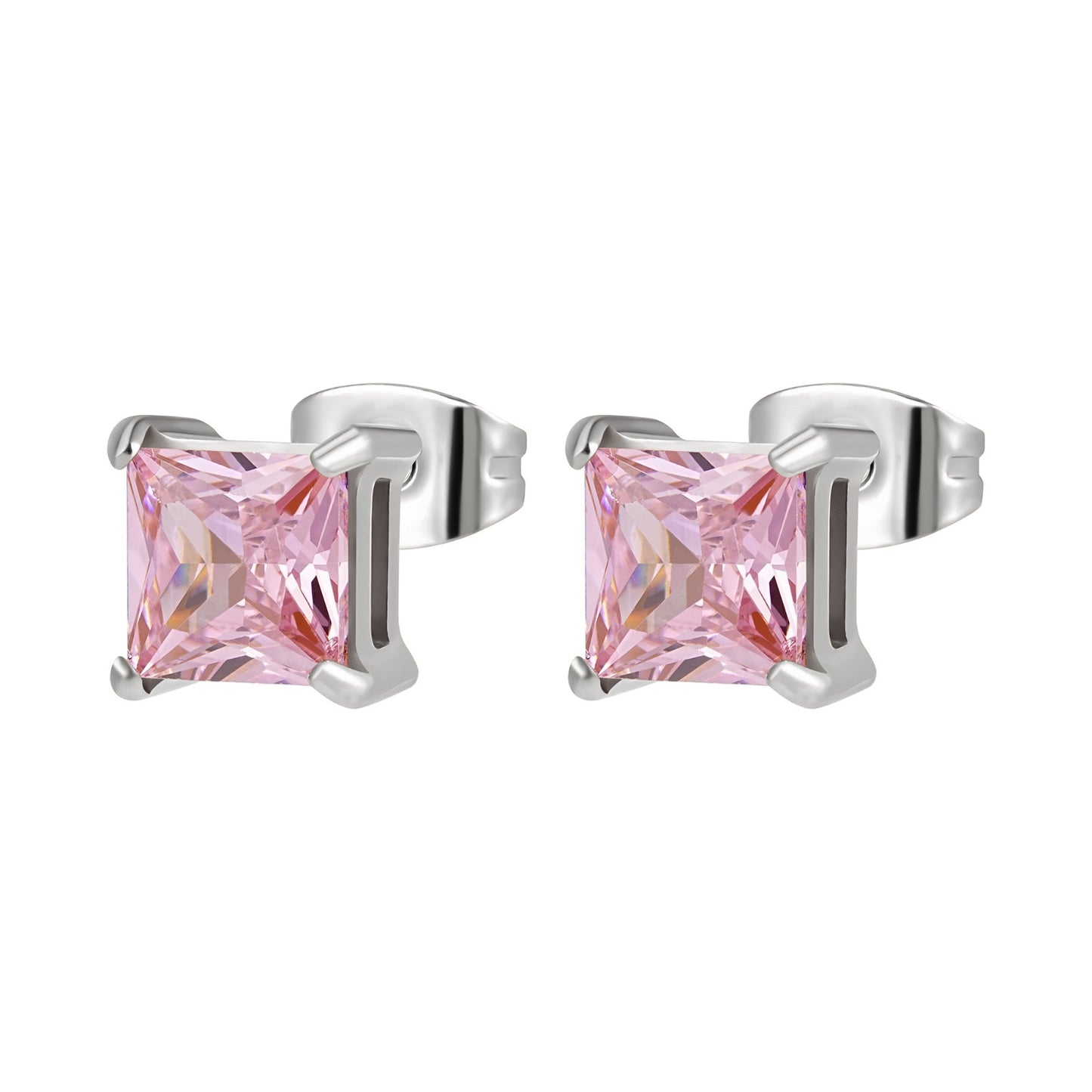 ANNEBRAUNER Square Pink Earrings