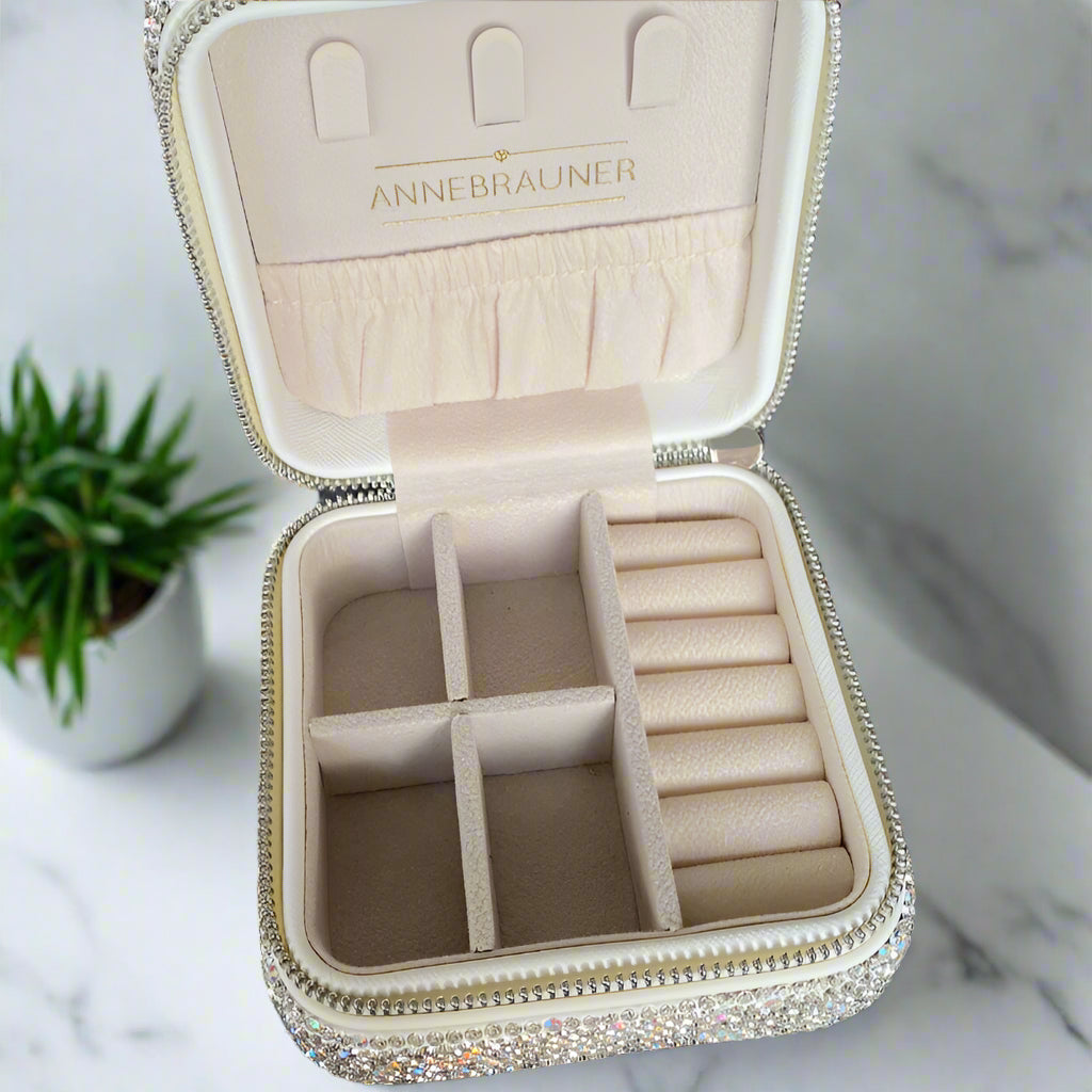ANNEBRAUNER Rhinestone Travel Box