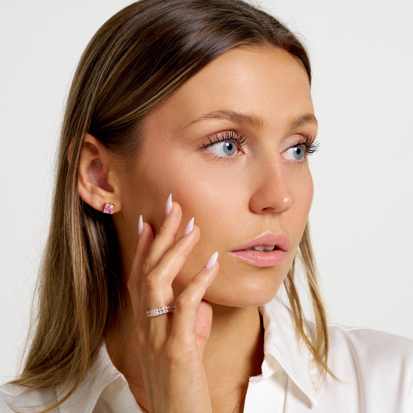 ANNEBRAUNER Alliance Pink Ring 18K Guldbelagt