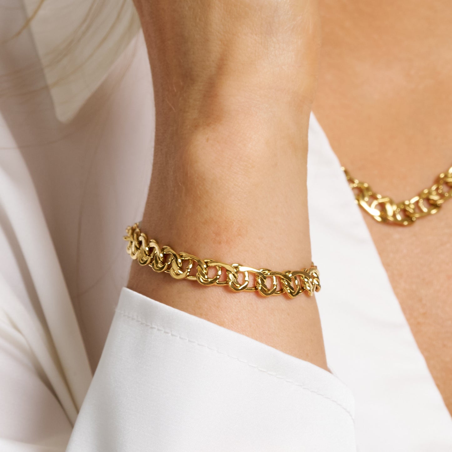 ANNEBRAUNER Bismarck Armbånd 18k Guldbelagt