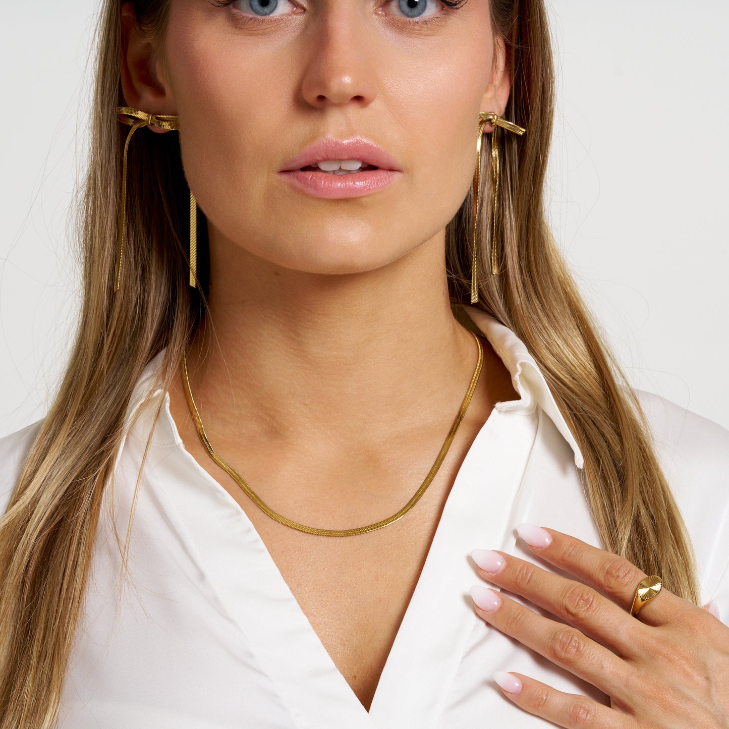 ANNEBRAUNER Snake 3 mm Halskæde 18K Guldbelagt