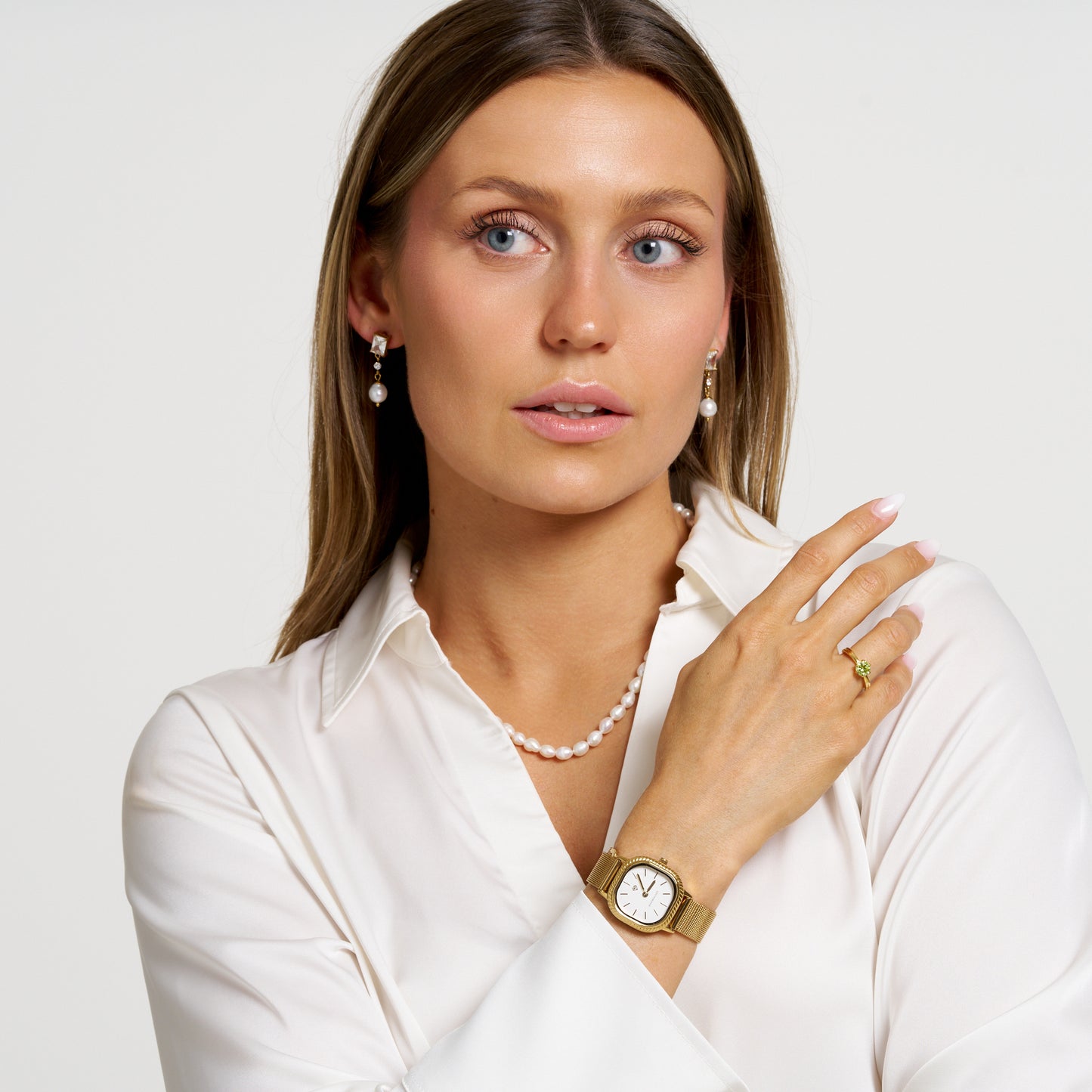 ANNEBRAUNER Pearl Halskæde 18K Forgyldt