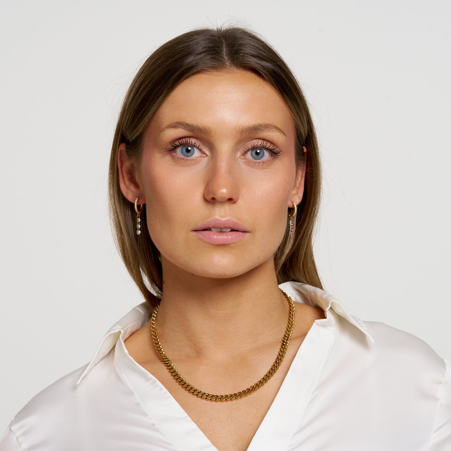ANNEBRAUNER Classy Øreringe 18K Guldbelagt