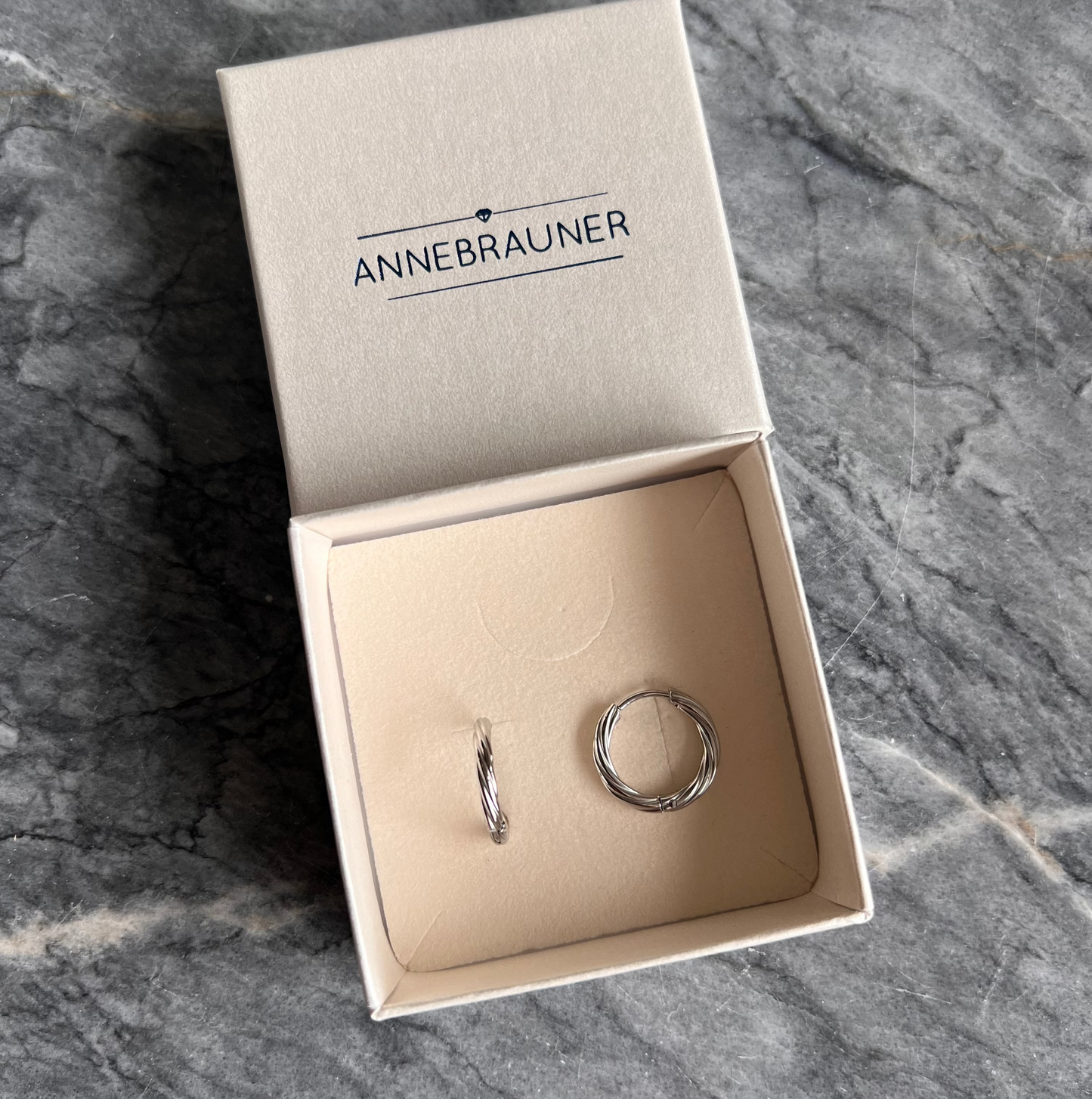 ANNEBRAUNER Classic Hoops Big øreringe