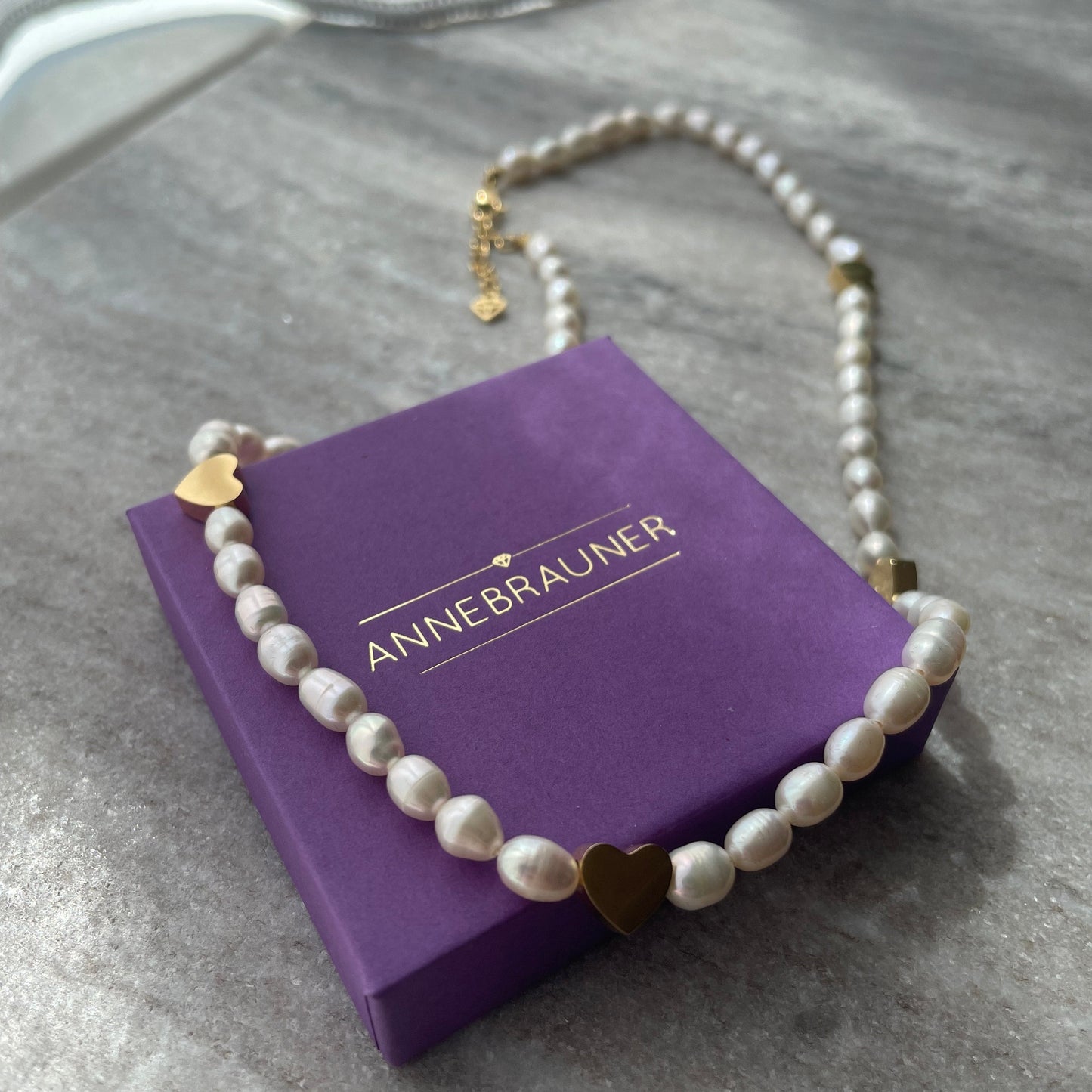 ANNEBRAUNER Pearl Love Necklace