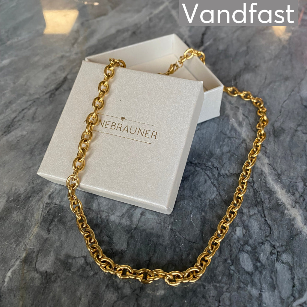 ANNEBRAUNER Anker Halskæde 18K Guldbelagt