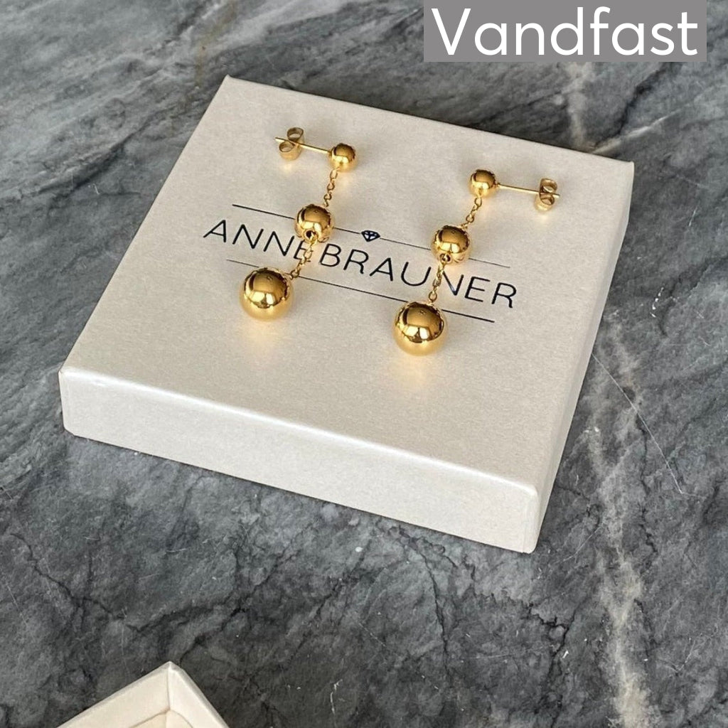ANNEBRAUNER Ball Chain Øreringe 18K Guldbelagt - Ørering