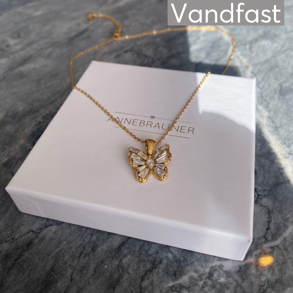 ANNEBRAUNER Butterfly Clear Necklace