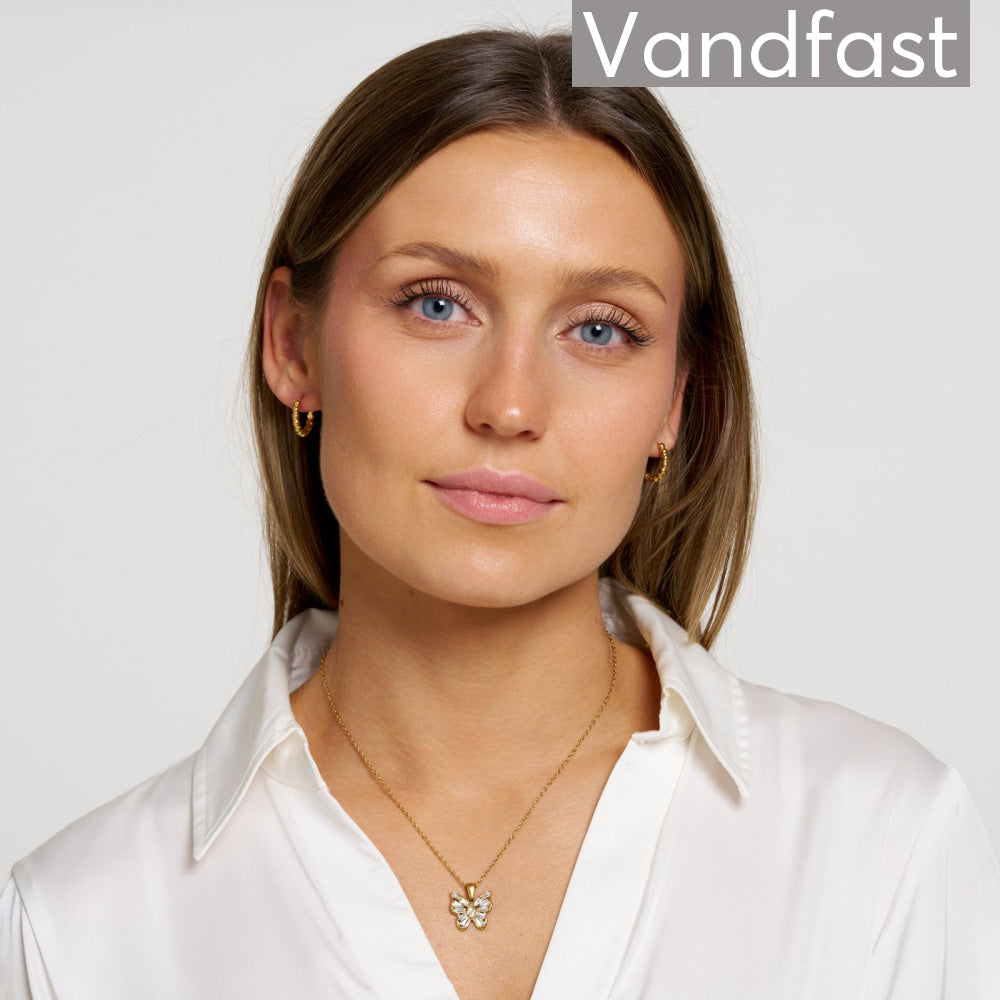 ANNEBRAUNER Butterfly Halskæde 18K Guldbelagt