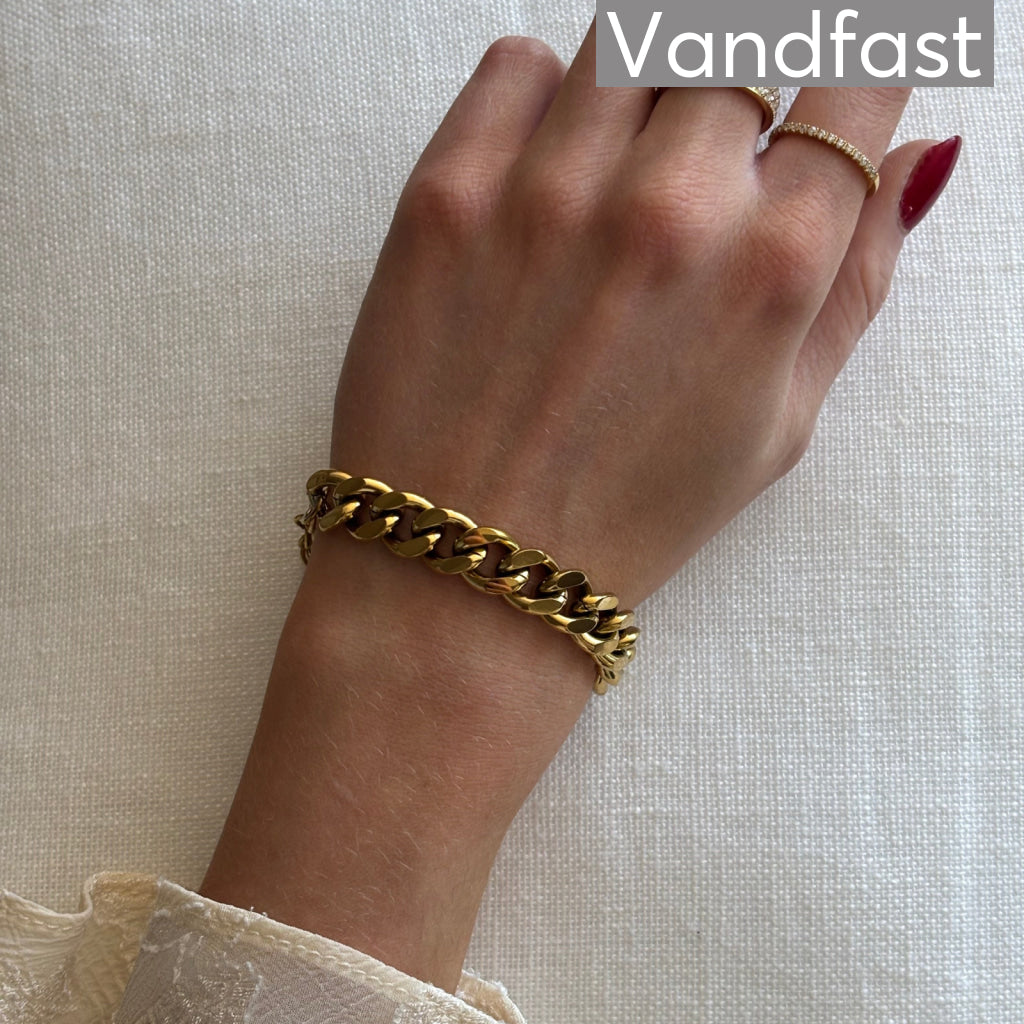 ANNEBRAUNER Chunky Panzer Armbånd 18K Guldbelagt - Armbånd