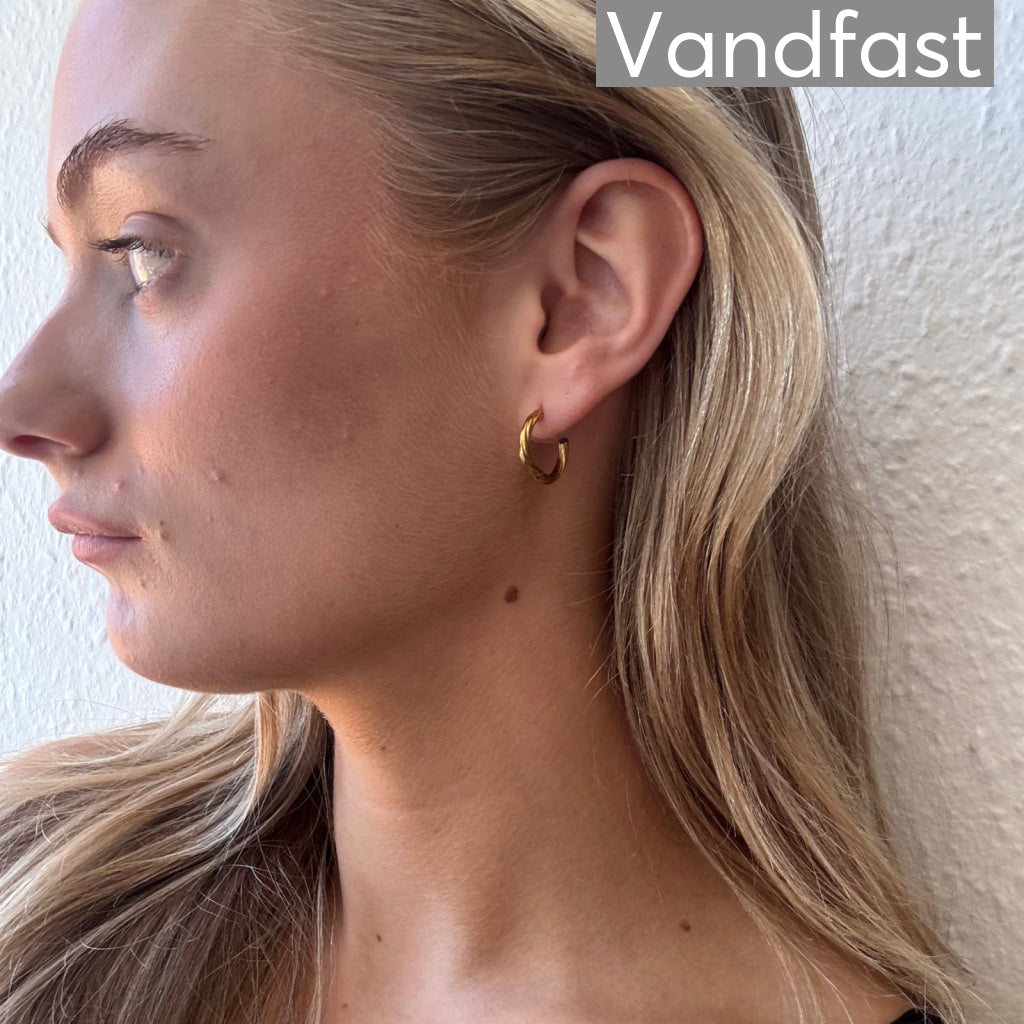 ANNEBRAUNER Classic Hoops Big øreringe 18K Guldbelagt - Ørering