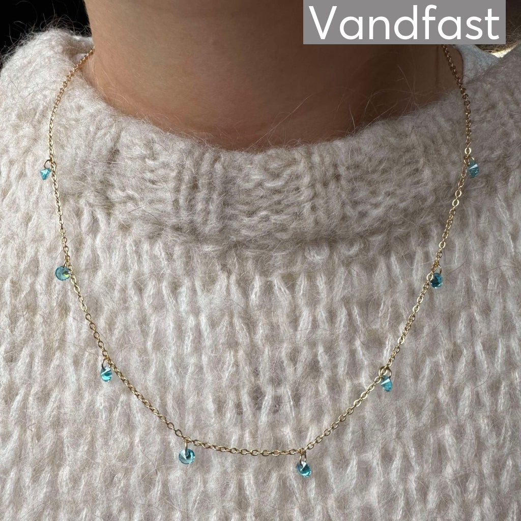 Annebrauner Classy Necklace Aquamarine