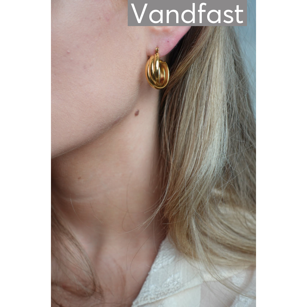 ANNEBRAUNER Creole Majestic Øreringe 18K Guldbelagt