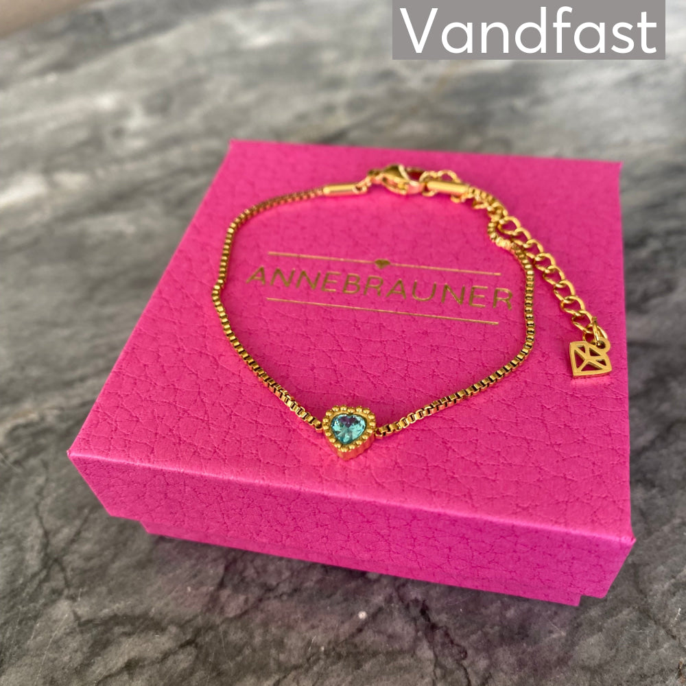 ANNEBRAUNER Heart Bracelet Aqua