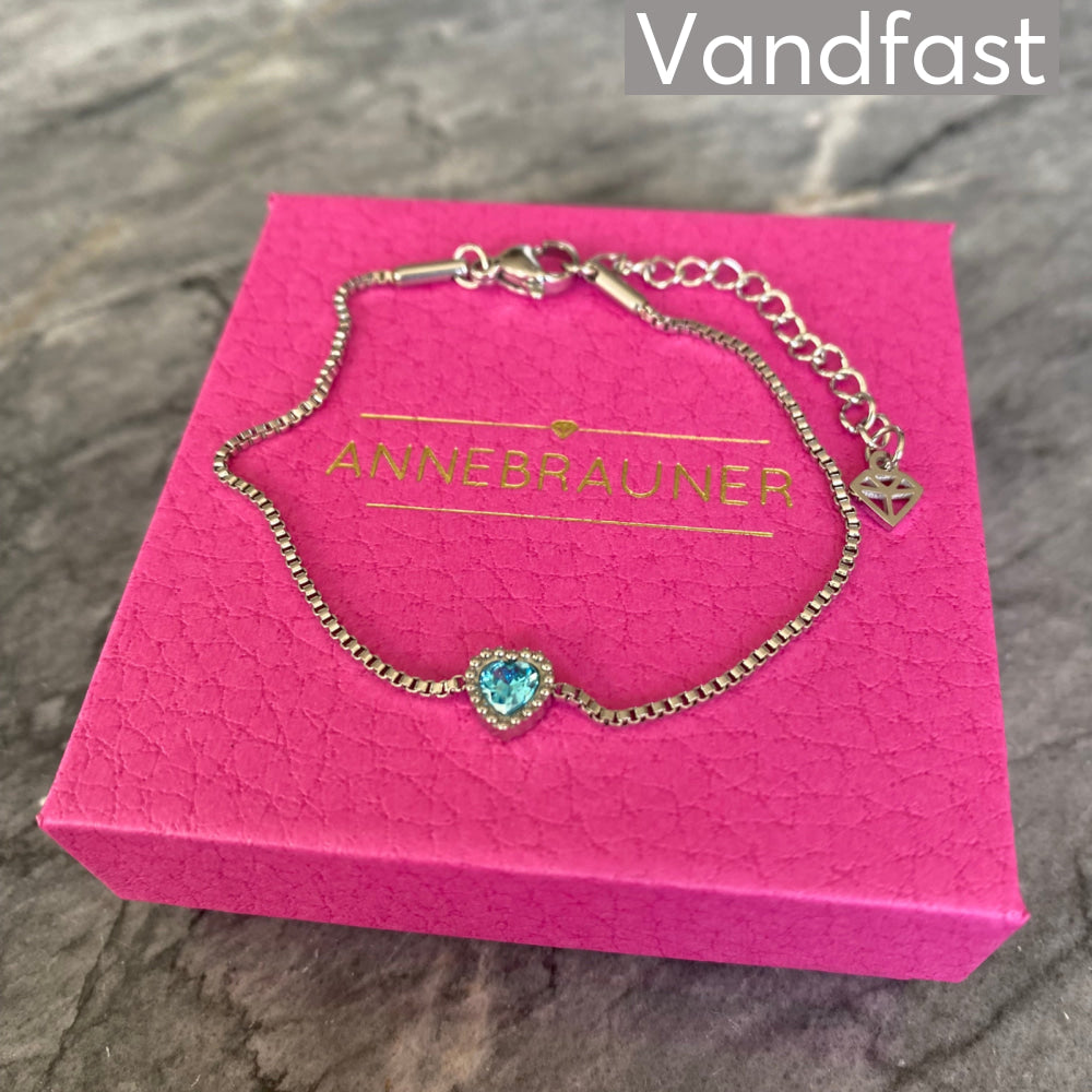 ANNEBRAUNER Heart Bracelet Aqua