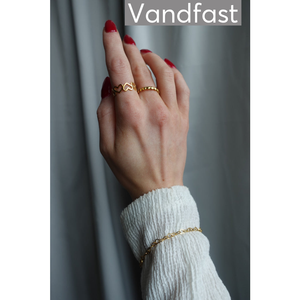ANNEBRAUNER Heart Armbånd 18K Guldbelagt