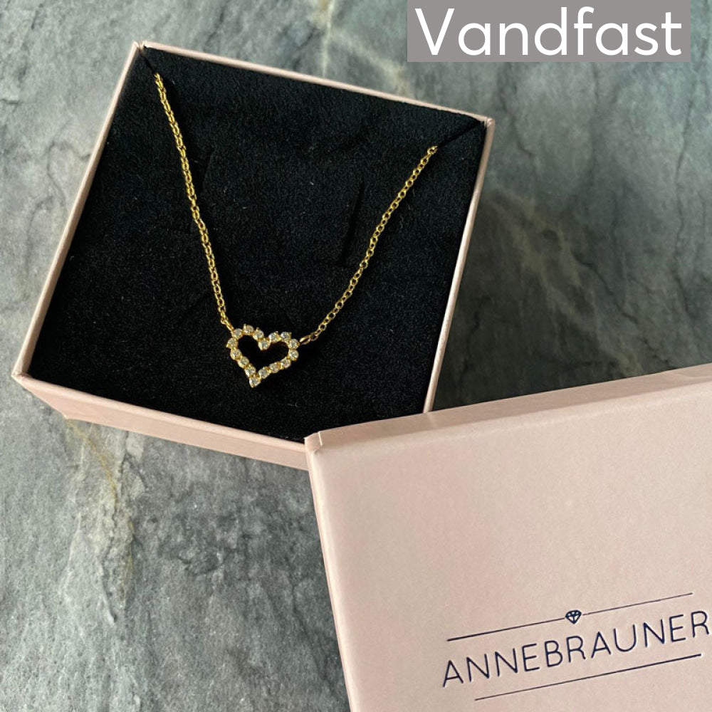 Annebrauner Heart Necklace 45Cm Halskæde