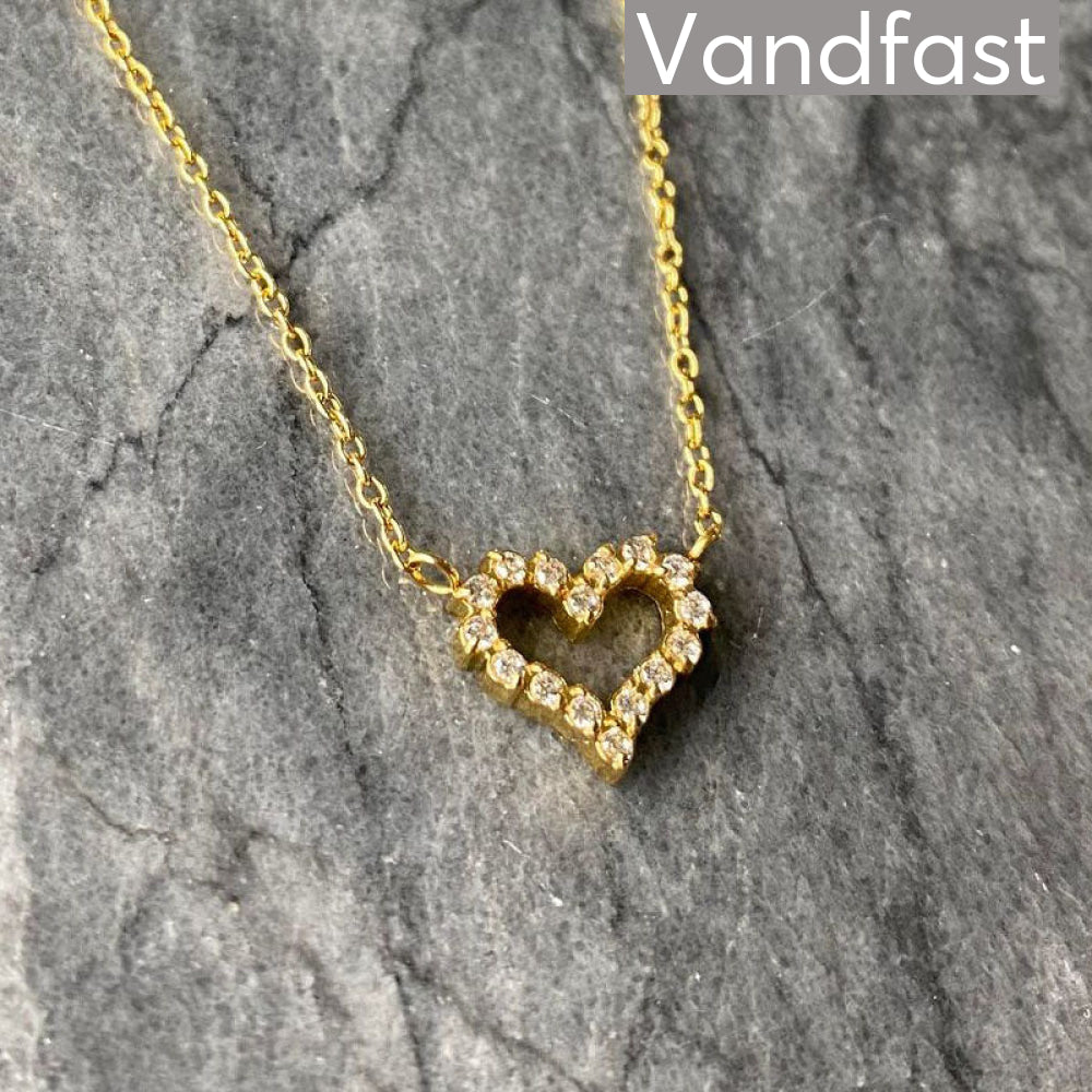 Annebrauner Heart Necklace 45Cm Halskæde