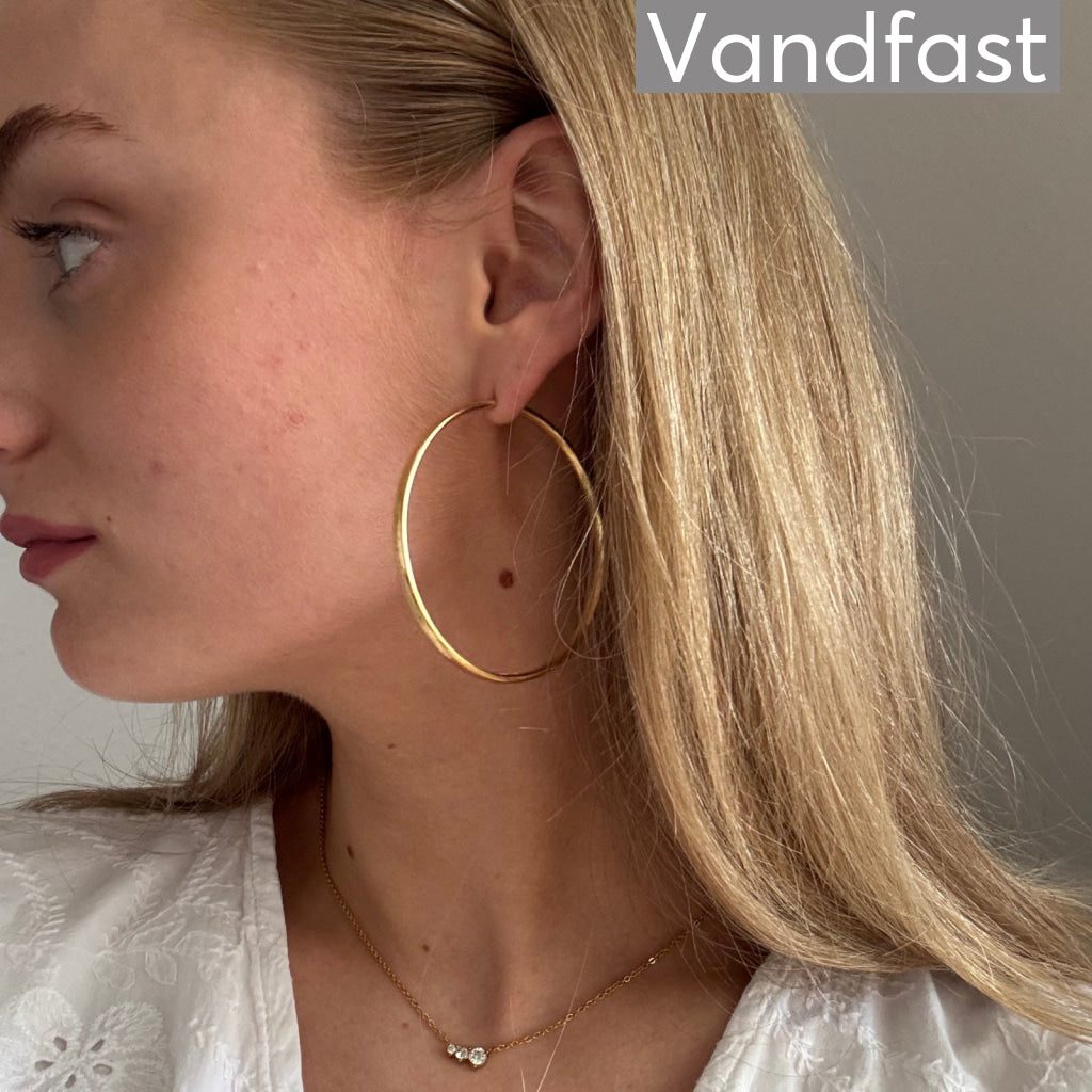 ANNEBRAUNER Hoops 60 mm 18K Guldbelagt - Ørering