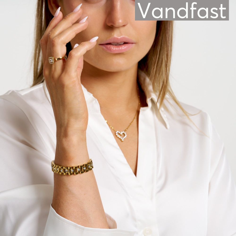 ANNEBRAUNER Kleopatra Zirconia Armbånd 18K Guldbelagt