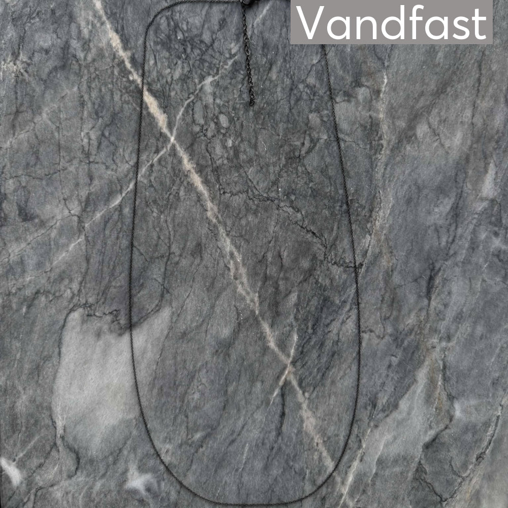 Annebrauner Necklace Black 70 Cm + 7