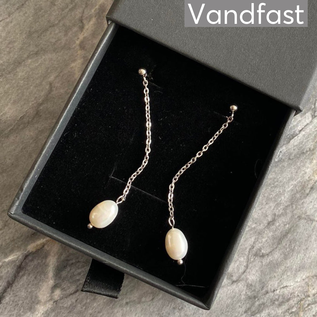 Annebrauner Pearl Chain Earrings