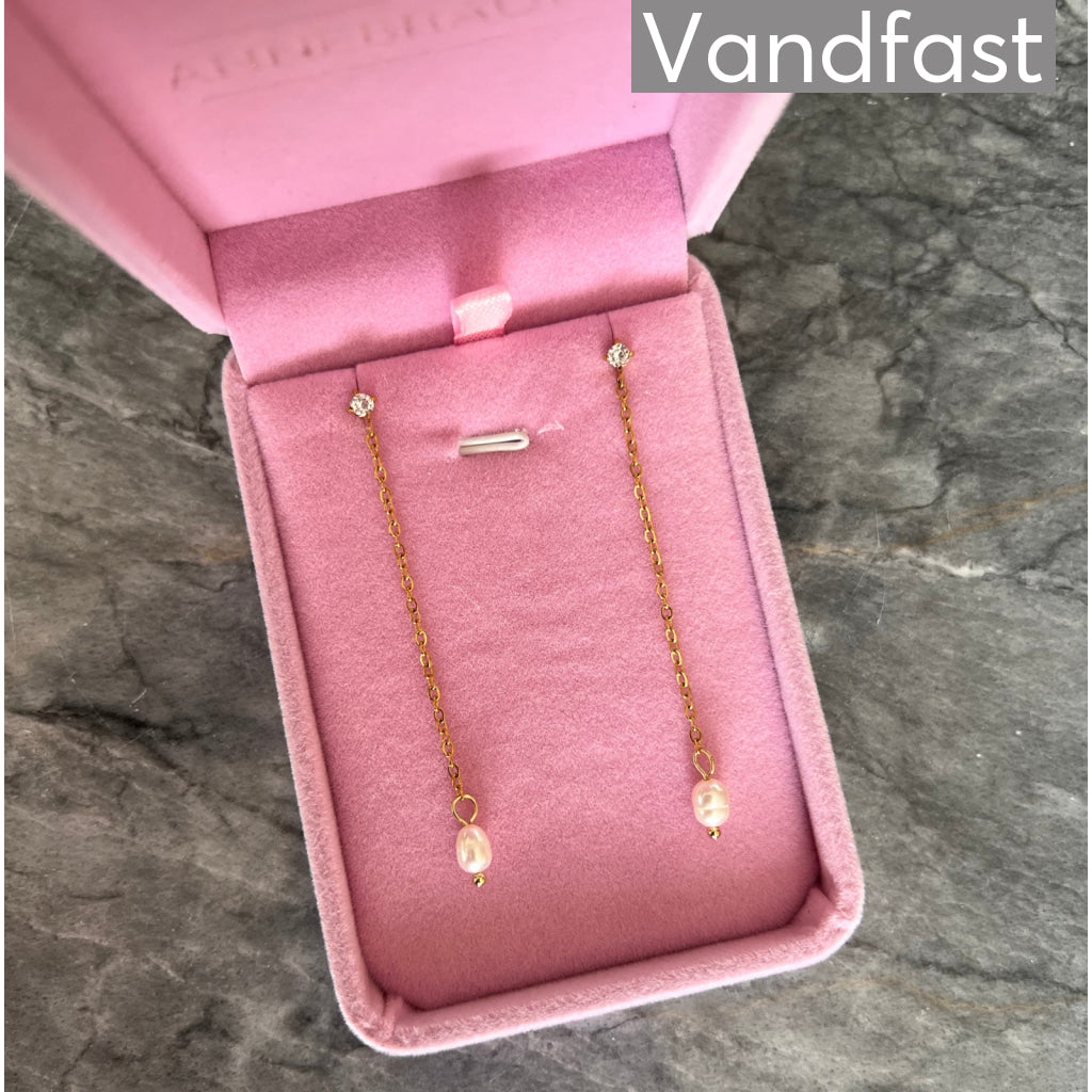 ANNEBRAUNER Pearl Chain Øreringe 18K Guldbelagt - Ørering
