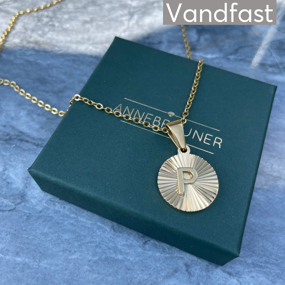 ANNEBRAUNER Sun Burst Letter Necklace P