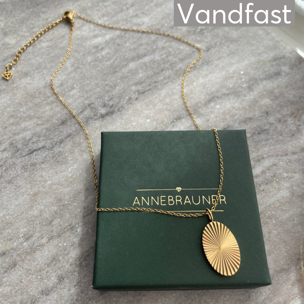 ANNEBRAUNER Sun Burst Oval Necklace