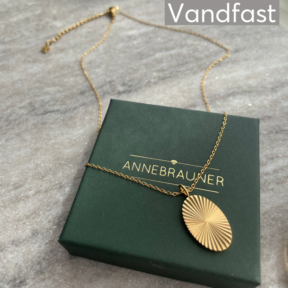 ANNEBRAUNER Sun Burst Oval Necklace