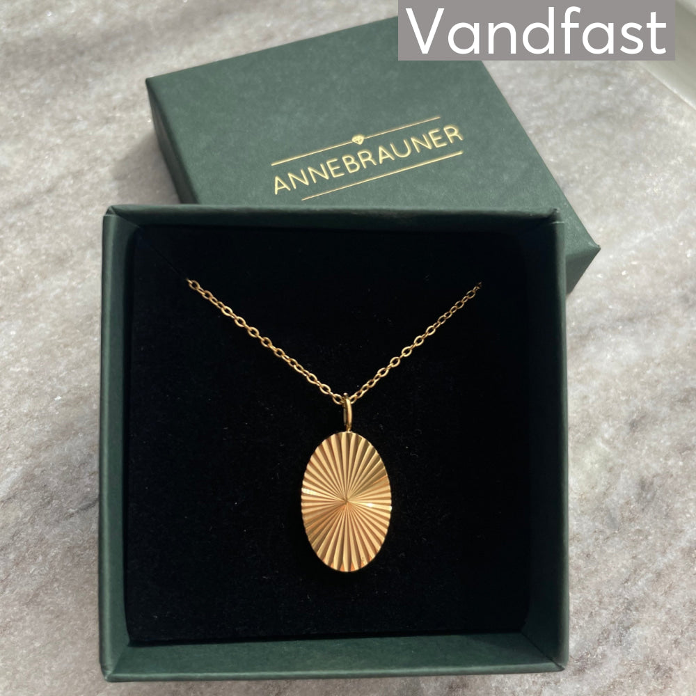 ANNEBRAUNER Sun Burst Oval Necklace