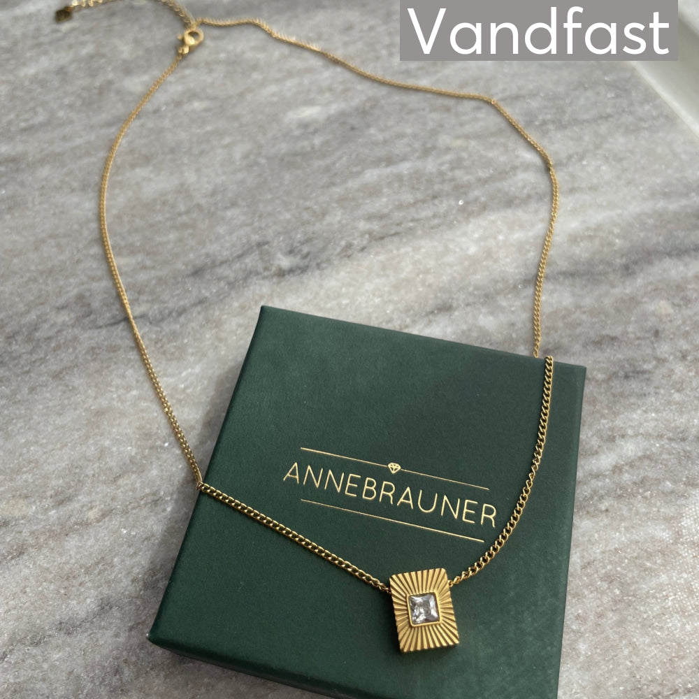 ANNEBRAUNER Sun Burst Rectangle Necklace