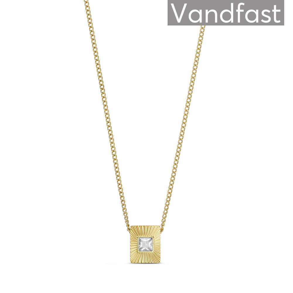 ANNEBRAUNER Sun Burst Rectangle Necklace
