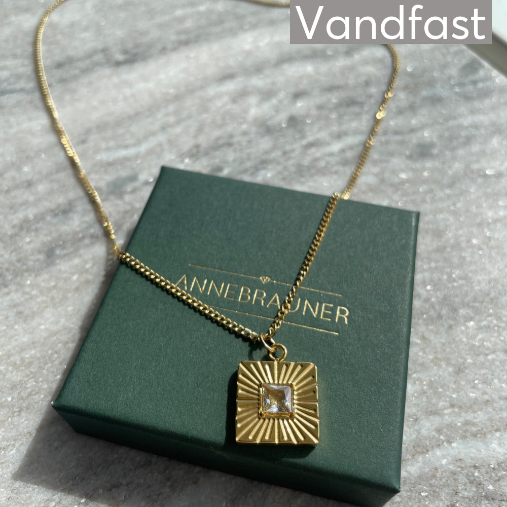 ANNEBRAUNER Sun Burst Square Necklace