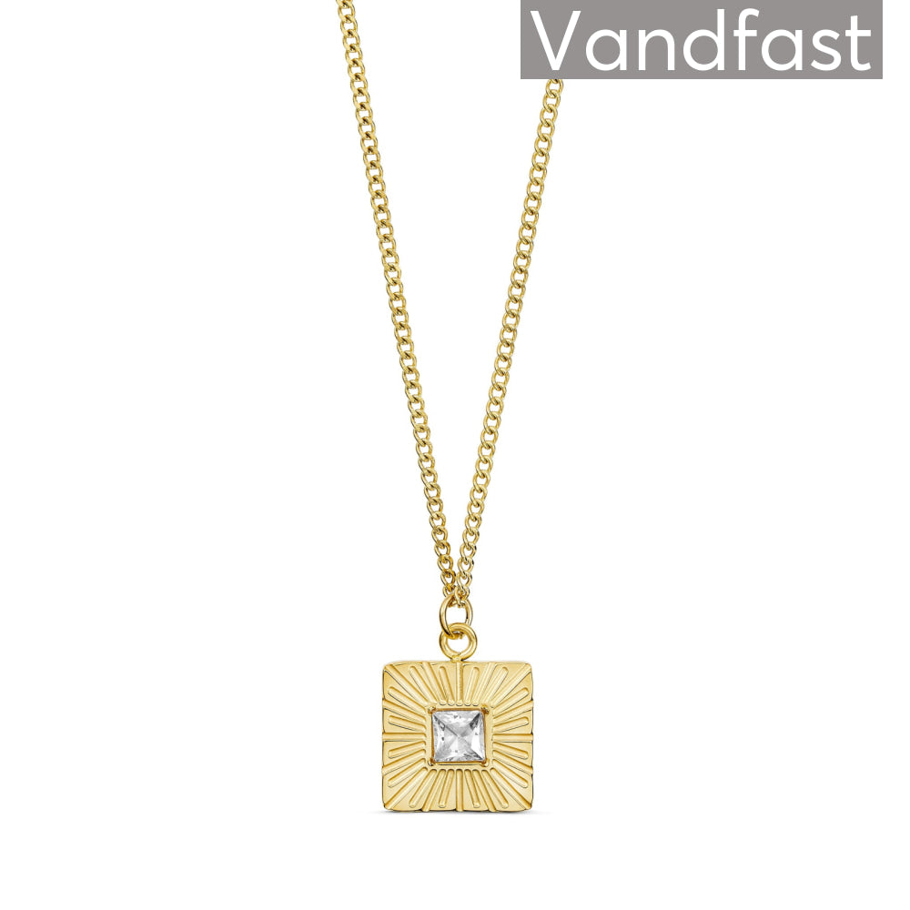 ANNEBRAUNER Sun Burst Square Necklace