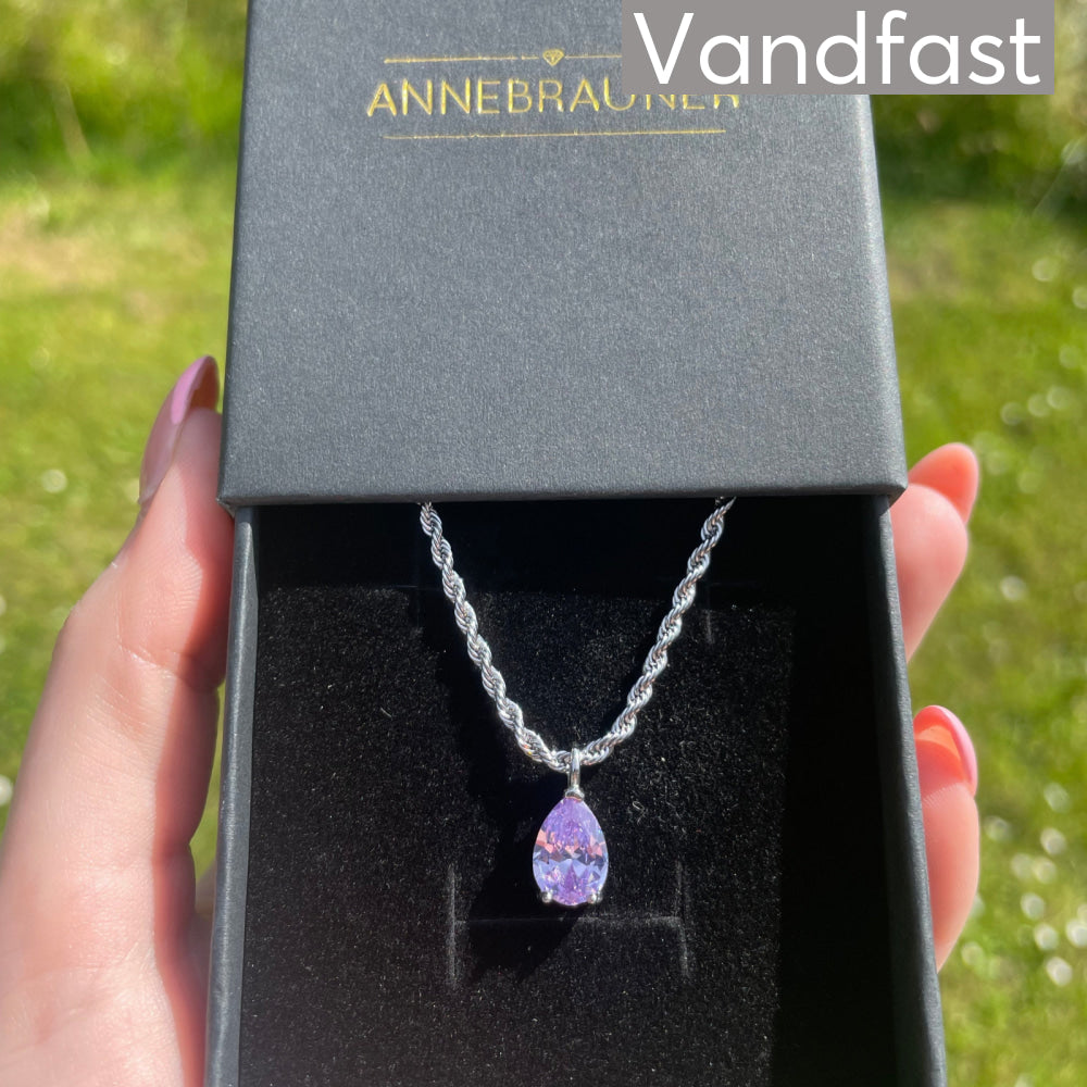 ANNEBRAUNER Swirl Drop Necklace Halskæde