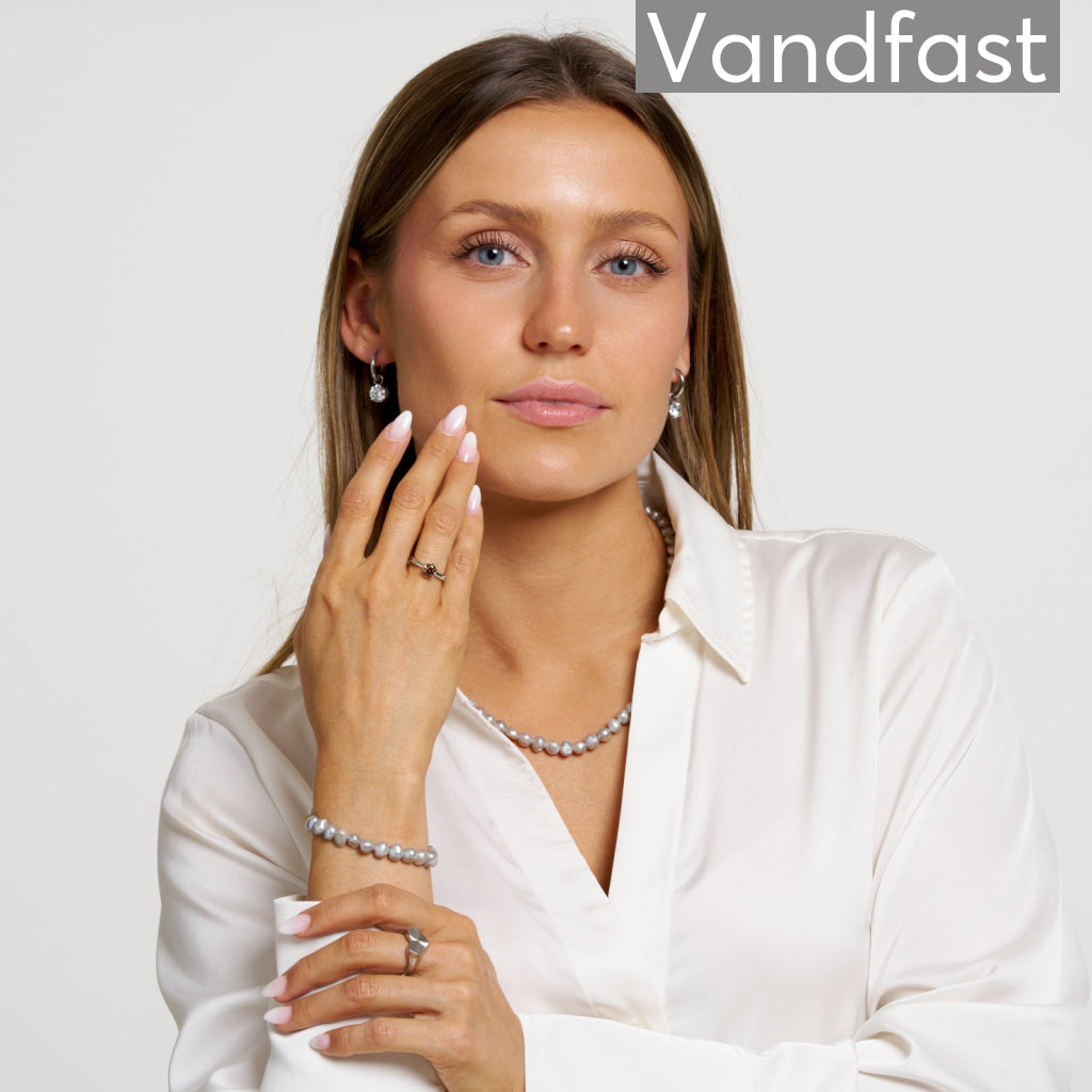 ANNEBRAUNER Zirconia Creole Øreringe