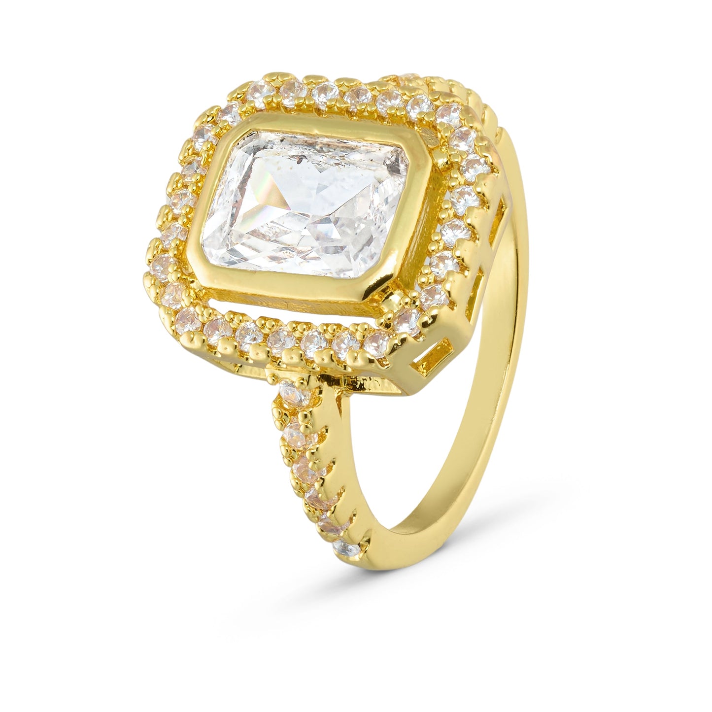 ANNEBRAUNER Square Princess Ring