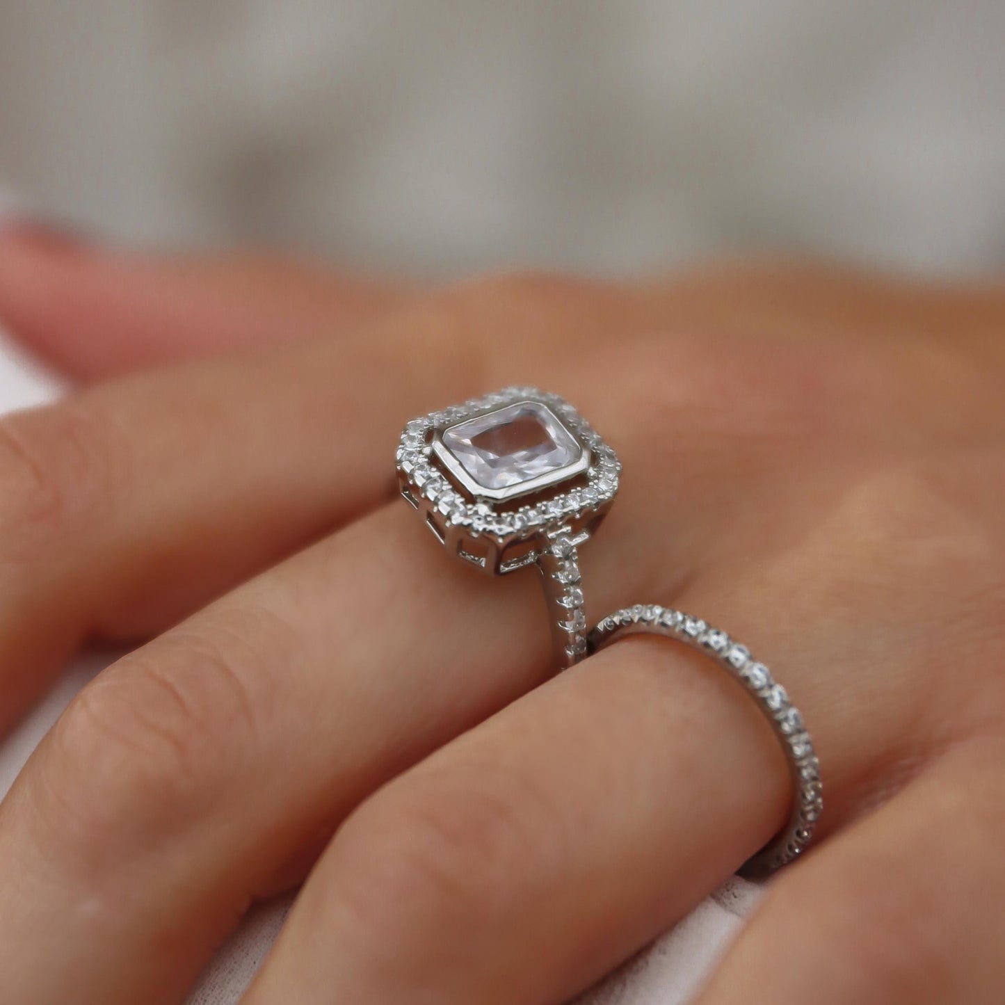 ANNEBRAUNER Square Princess ring