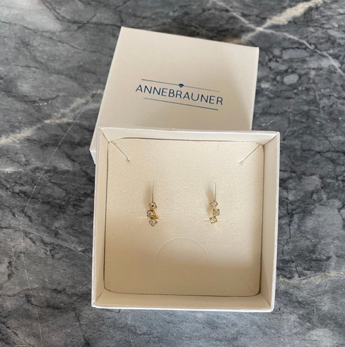 ANNEBRAUNER Princess Line Ørestikker 18K Guldbelagt