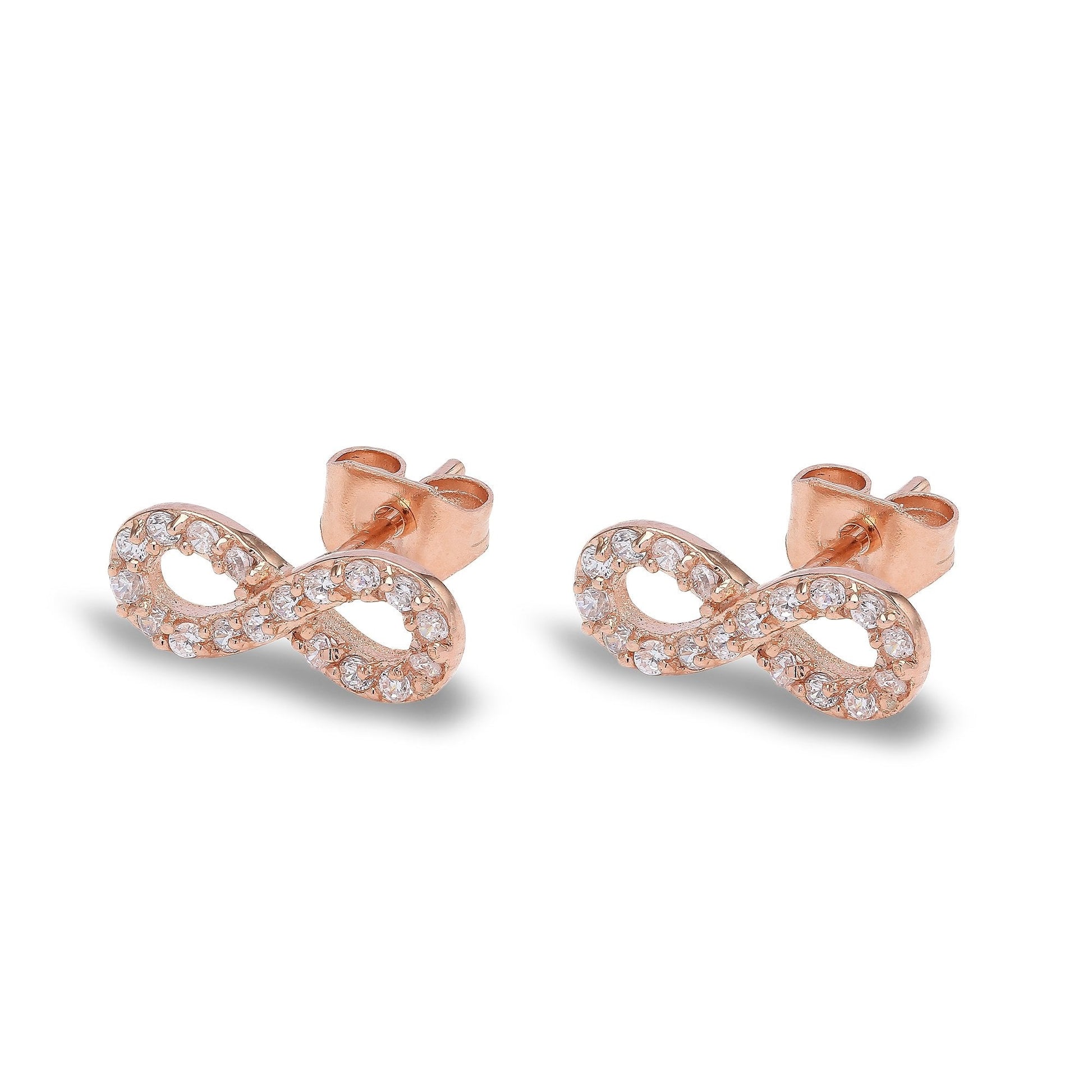 ANNEBRAUNER Bow Rose/White Ørering
