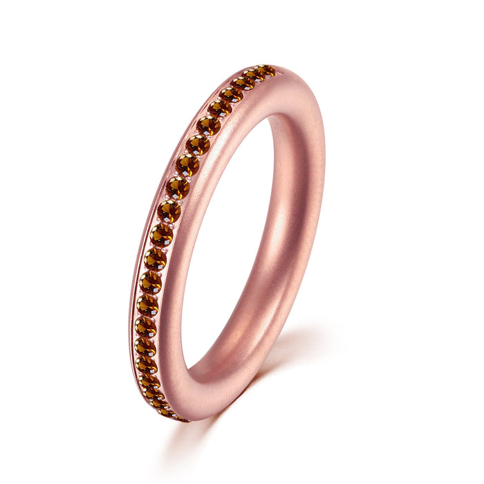 ANNEBRAUNER Elegance Mid Rose/Brown Ring