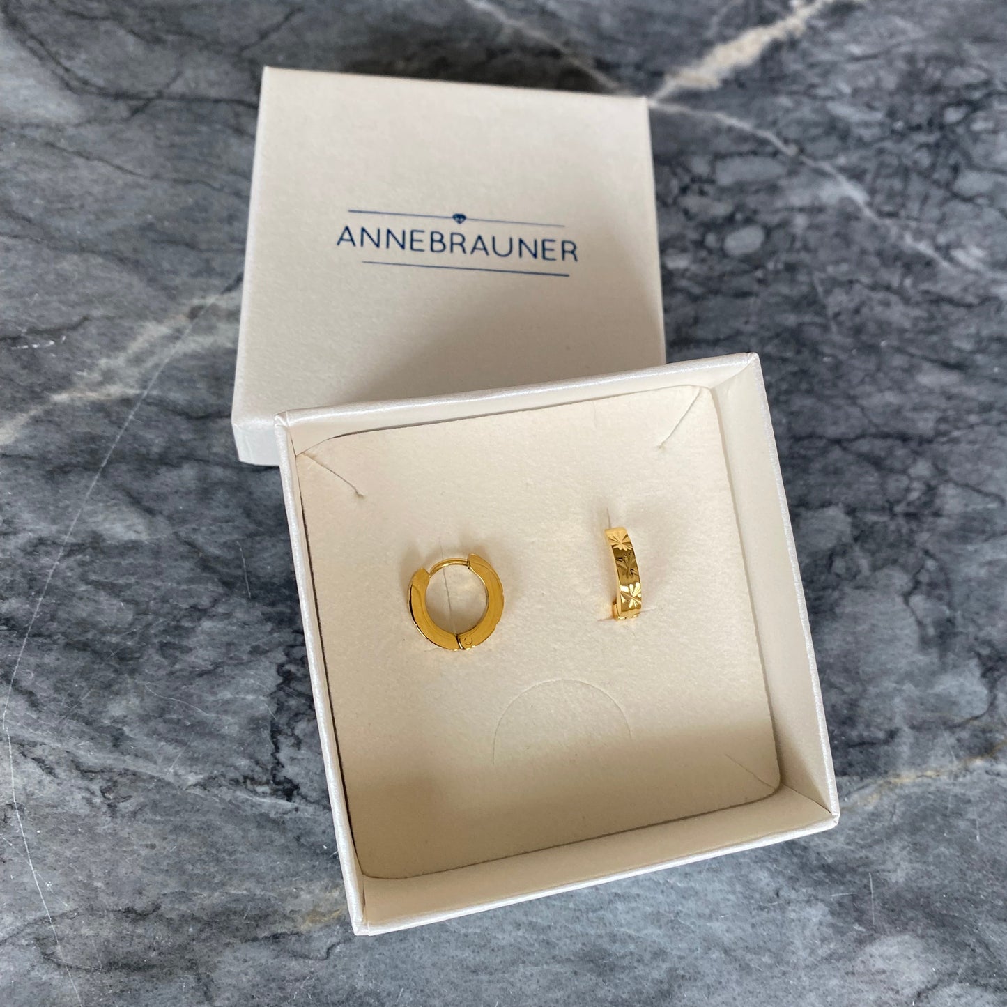 ANNEBRAUNER Sun Creole 13 mm 18K Guldbelagt