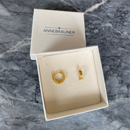 ANNEBRAUNER Sun Creole 13 mm 18K Guldbelagt