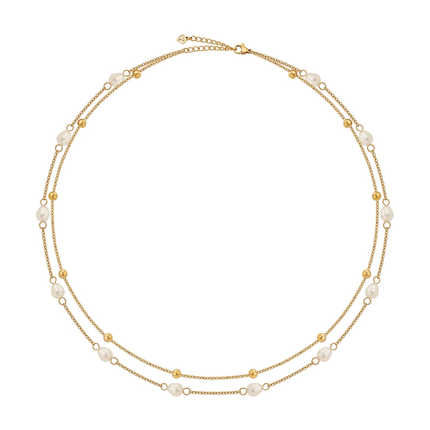 ANNEBRAUNER Florence Ball Halskæde 18K Guldbelagt