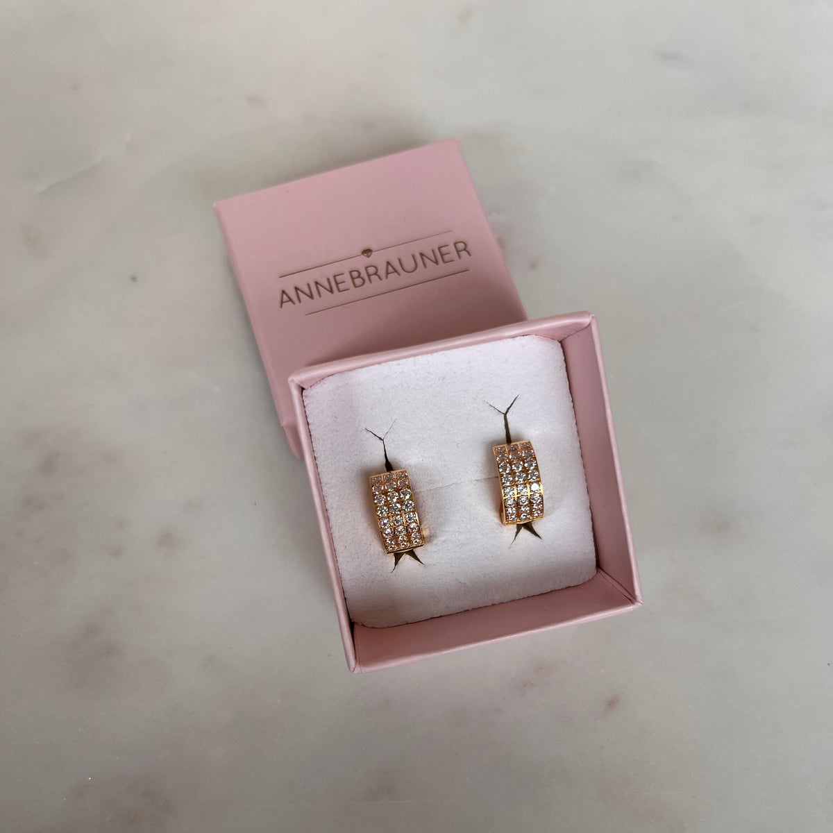 ANNEBRAUNER Creole Triple Line 18K Guldbelagt