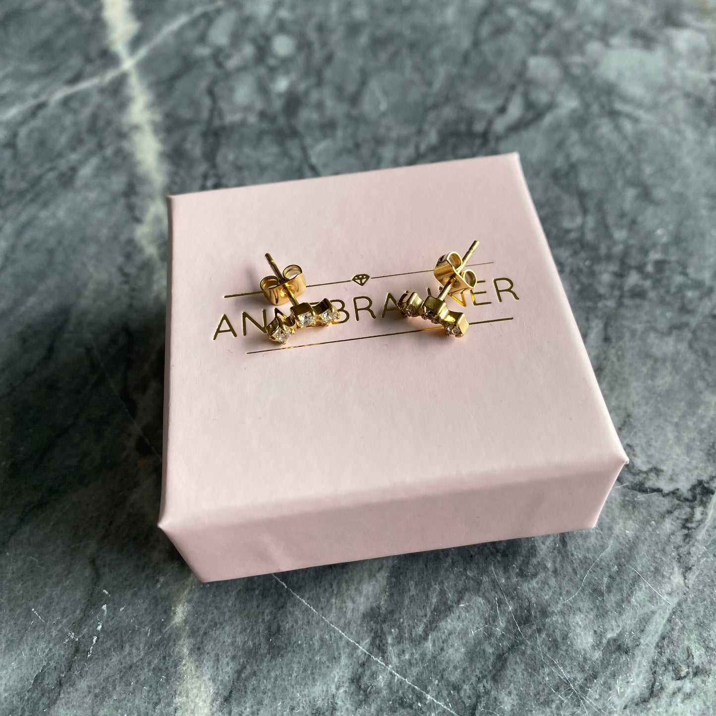 ANNEBRAUNER Princess Line Ørestikker 18K Guldbelagt
