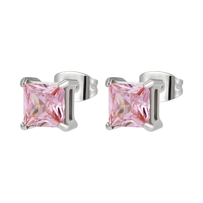 ANNEBRAUNER Square Pink Earrings